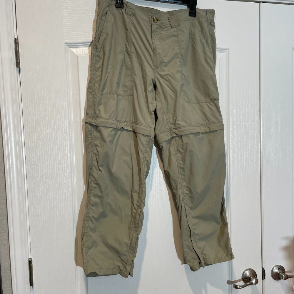 Exofficio Buzz Off Nylon Convertible Cargo Shorts Hiking Pants Size L Short Men - Picture 2 of 12
